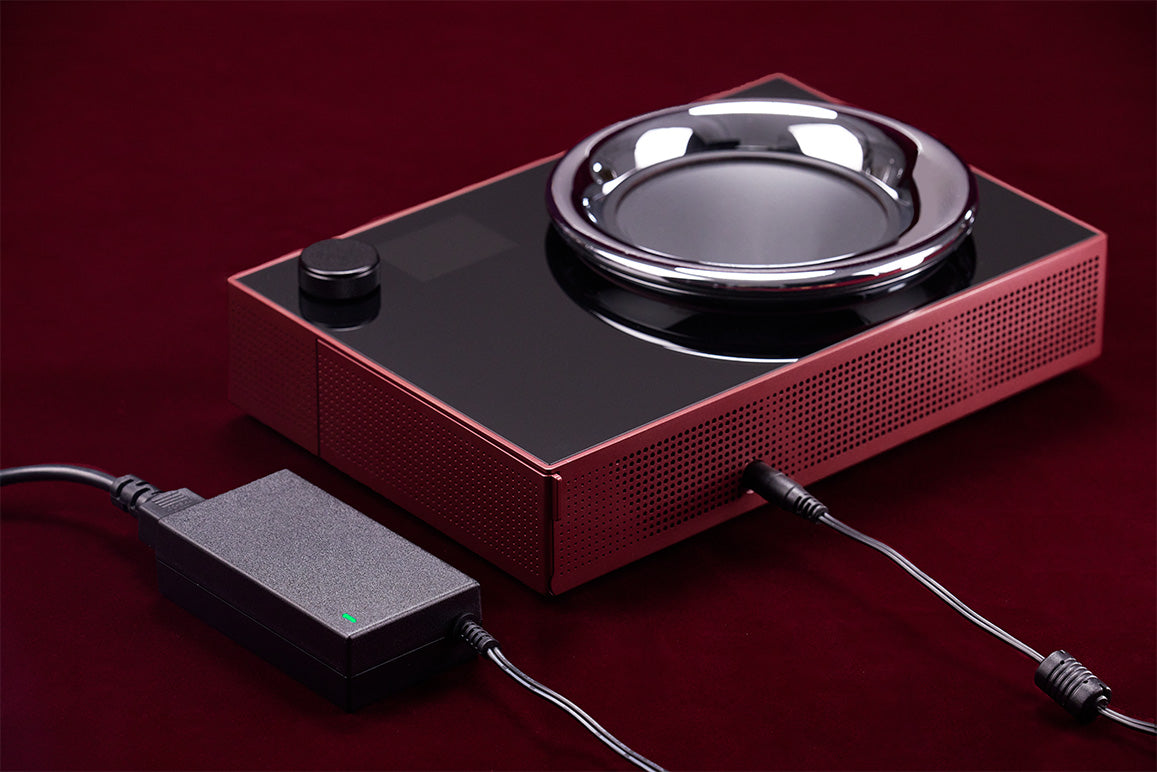 Titan Portable Electronic Decanter Chiller - Burgundy Red - VIVANT Wine Collection