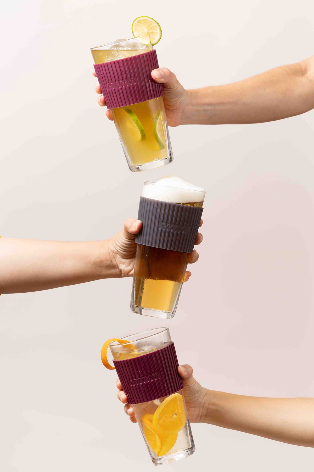 Vega Freezable Beer and Beverage Glass - Red, Blue